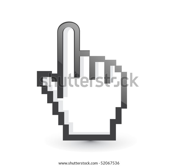 Hand Mouse Symbol Vector Illustration Stock Vector (Royalty Free ...