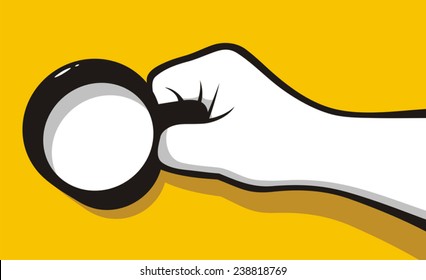 Hand with mug