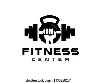 Similar Images, Stock Photos & Vectors of grunge kettlebell and barbell ...