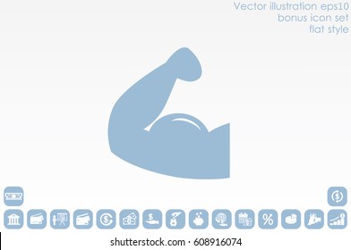 hand muscle icon vector illustration eps10