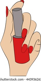 hand nail polish