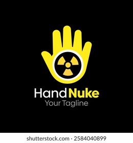 Hand Nuke Logo Design Template. Good for Business, Agency, Community and Organization