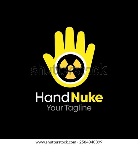 Hand Nuke Logo Design Template. Good for Business, Agency, Community and Organization