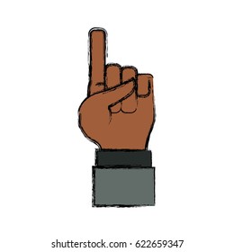 Hand number symbol