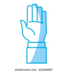 Hand number symbol