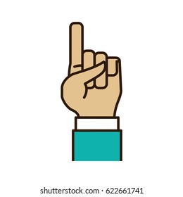 Hand number symbol