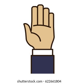 Hand number symbol