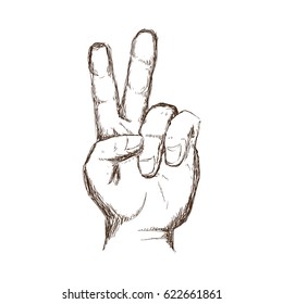 Hand number symbol