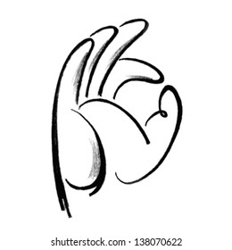   hand  OK  sign - 3