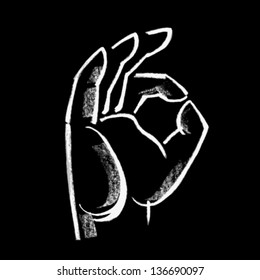 hand  OK  sign - 4