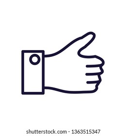 hand ok symbol isolated icon