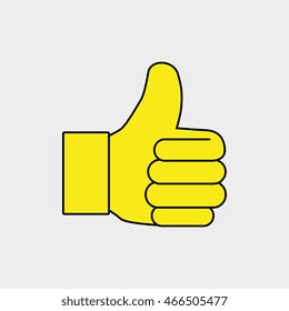 hand ok thumb finger vector illustration eps10 graphic