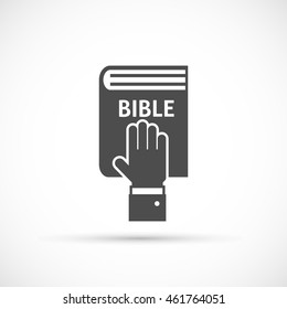 Hand on the Bible icon