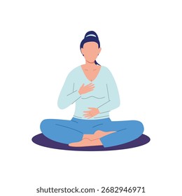 Hand on Heart Vector Illustration Which can easily edit or modify
