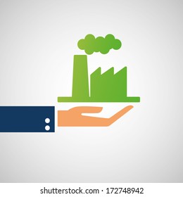 Hand on  industrial 