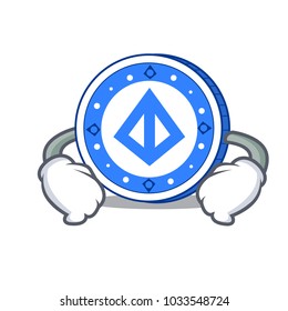 Hand on waist loopring coin character cartoon