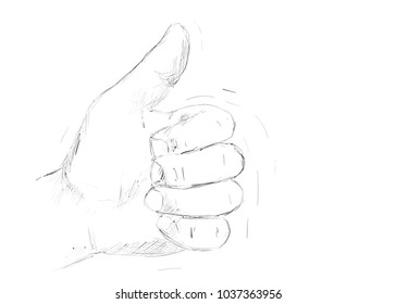 hand on the white