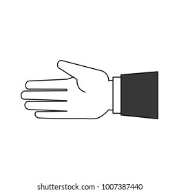 Hand open symbol