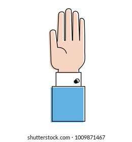 Hand open symbol