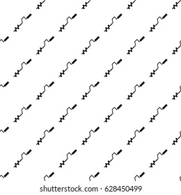 Hand operated ice auger pattern seamless in simple style vector illustration