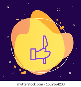 Hand, operation, scalpel vector icon. Element of medicine for mobile concept and web apps illustration. Vector icon on abstract background