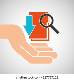 hand optimization technology file download vector illustration eps 10
