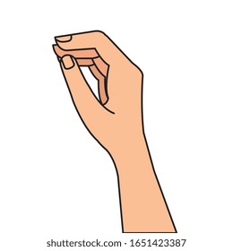 hand organ human isolated icon vector illustration design