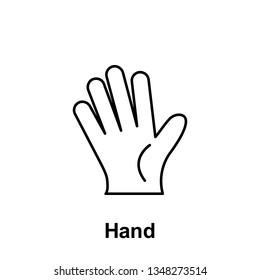 Hand, organ icon. Element of human organ icon. Thin line icon for website design and development, app development. Premium icon