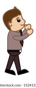 Hand Out to Catch - Office Corporate Cartoon People