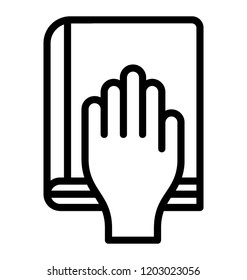 Hand over a book known as oath 