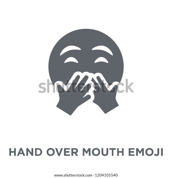 Hand Over Mouth Emoji Icon Hand Stock Vector Royalty Free 1204105540 Shutterstock 6595