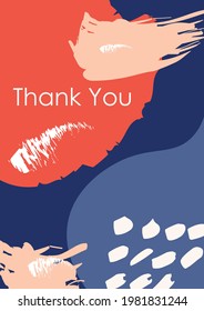 Cartel de mano doloroso con texturas de mano para pancartas volantes, postales, publicidad y publicaciones en medios sociales