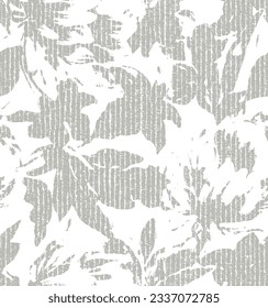 Hand paint abstract digital tropical paisley florals seamless pattern in vector floral abstract print. Creative collage Fashionable template for design
