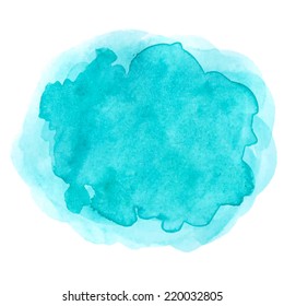 Hand paint watercolor cloud made in vector background. Perfect hand paint texture for invitations, cards, textile, fabric or for any other kind of design. Bright illustration.