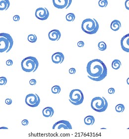 Hand paint  watercolor doodles pattern for design wrapping paper, scrap booking, textiles, sites