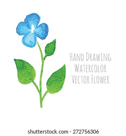 Hand paint watercolor flowers vector. Perfect hand paint wreath for invitations, cards, DIY projects or design. Bright summer illustration.