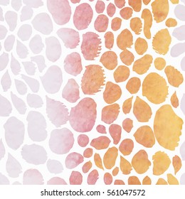 hand paint watercolor seamless vector pattern