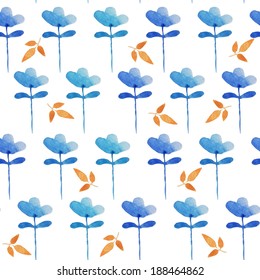 Hand paint watercolor vector seamless pattern  