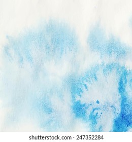 Hand paint watercolor winter abstract background. Perfect hand paint background for invitations, cards, textile, fabric or for any other kind of design. Vector illustration.
