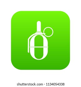 Hand paintball grenade icon digital green for any design isolated on white vector illustration