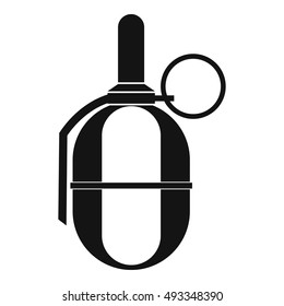 Hand paintball grenade icon in simple style on a white background vector illustration
