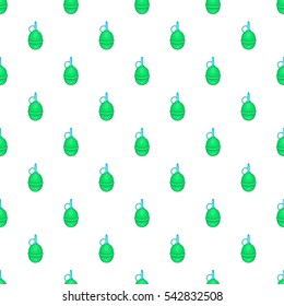 Hand paintball grenade pattern. Cartoon illustration of hand paintball grenade vector pattern for web