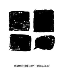 Hand painted abstract background.
Ink brush grunge strokes and shapes background for tex, design.