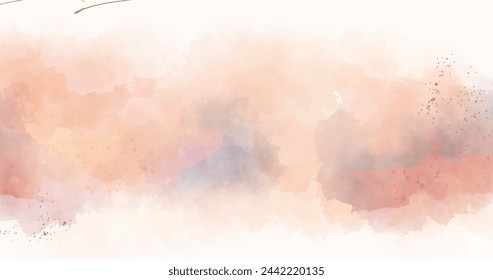 Hand painted abstract background watercolor vector design in eps 10