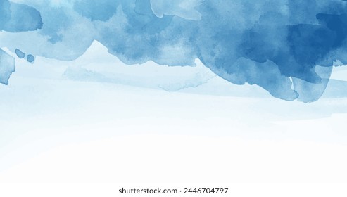 hand painted abstract blue background vector design in eps 10