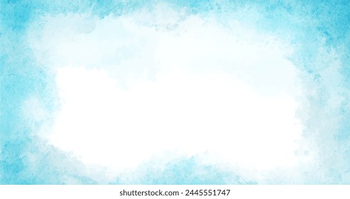 Hand painted abstract blue wallpaper watercolor vector design in eps 10