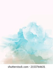 Hand painted abstract color background, vector illustration, design element