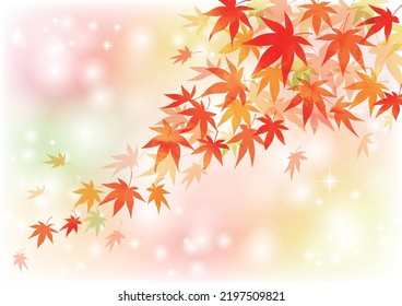 Diseño de marco simple, abstracto y a mano de hojas de otoño