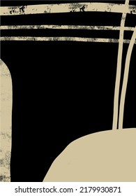Textura abstracta pintada a mano. Fondo de moda. Estilo minimalista. Decoración De Arte Imprimible, Pinturas De Arte Abstracto, Muros Modernos, Regalo De Calentamiento De Casa. Diseño de vectores. 