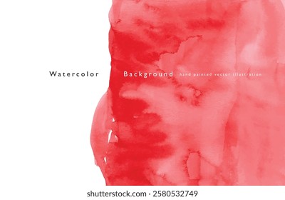 Hand painted abstract watercolor background. Isolated vector illustration. Brush stroke texture. space for text.	